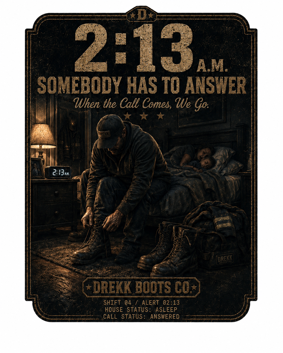 2:13 A.M. Somebody Has to Answer Graphic T-Shirt | DREKK™