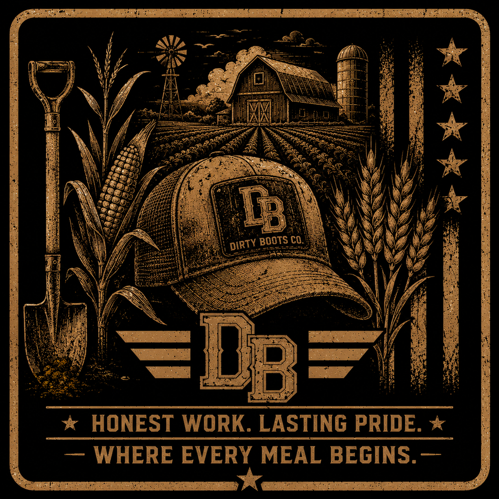 Men’s Farmer Vintage Graphic Crew T-Shirt | Honest Work | DREKK Boots Co.