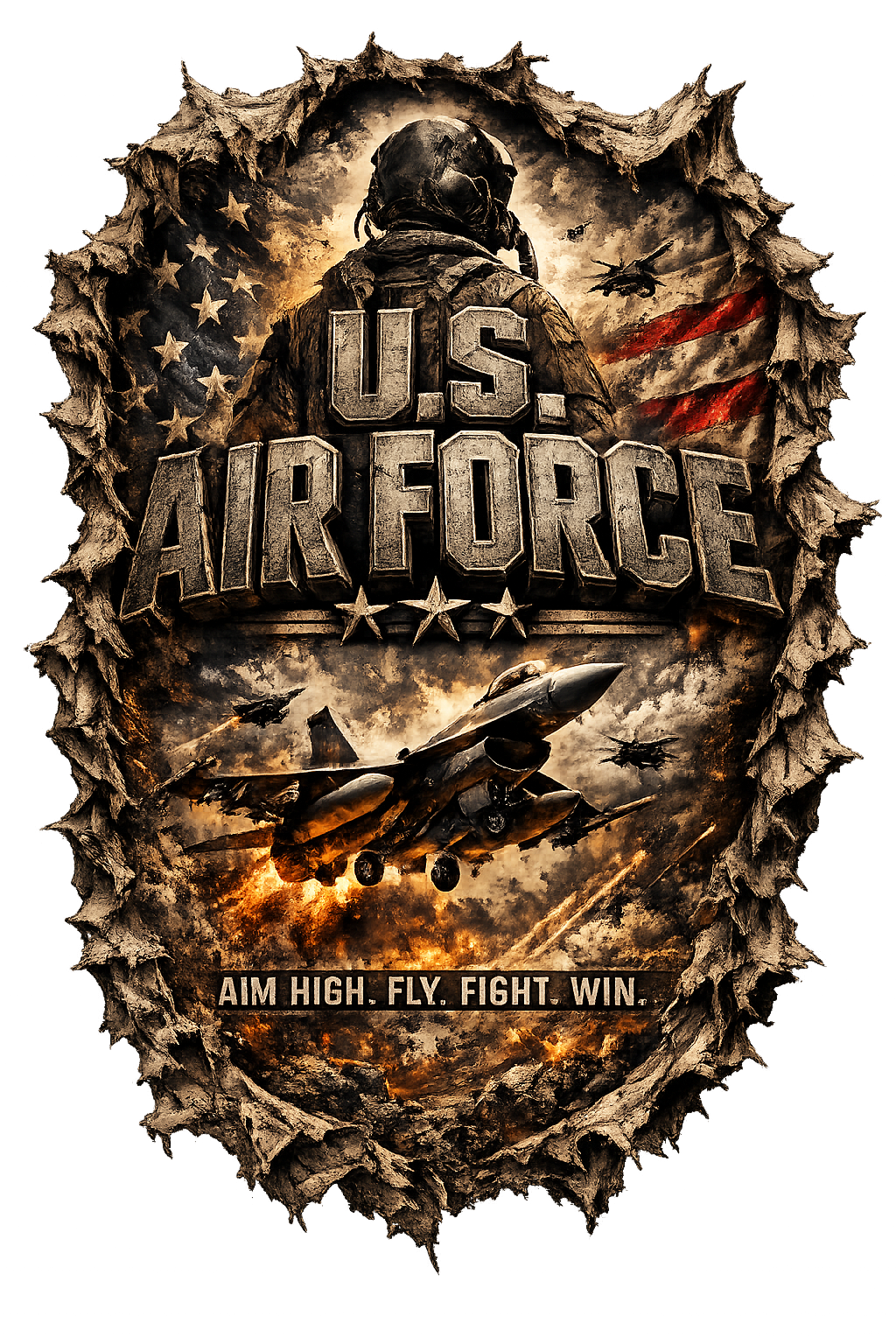 Skybound Resolve Military Graphic T-Shirt | DREKK™