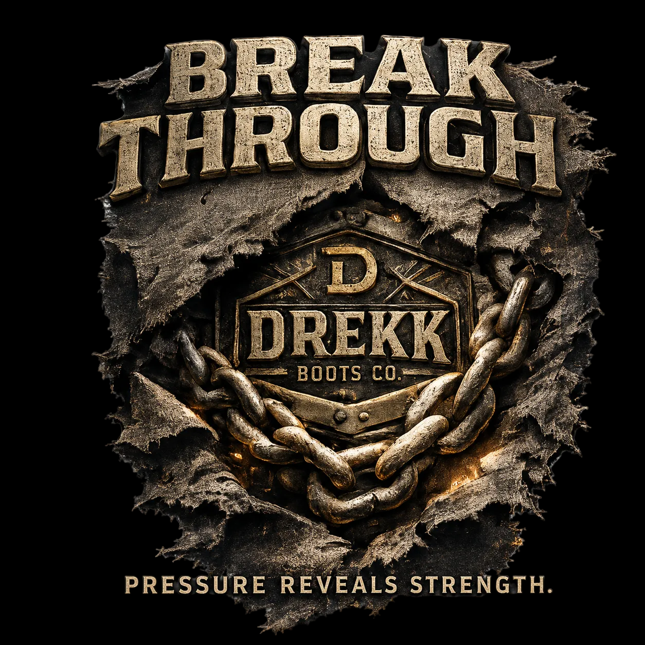 Men’s Break Through 3D-Effect Graphic T-Shirt | DREKK™