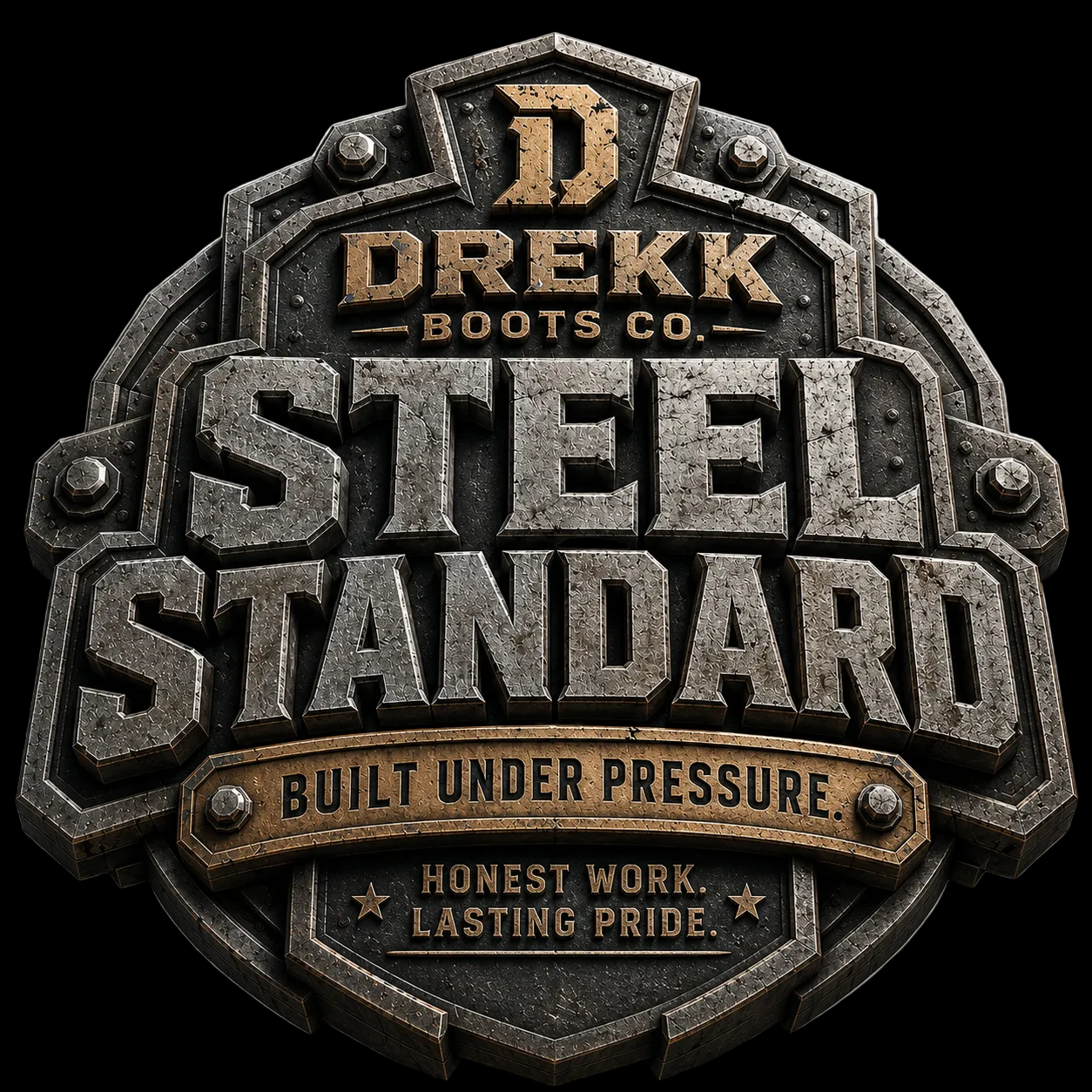 Men’s Steel Standard 3D-Effect Graphic T-Shirt | DREKK™