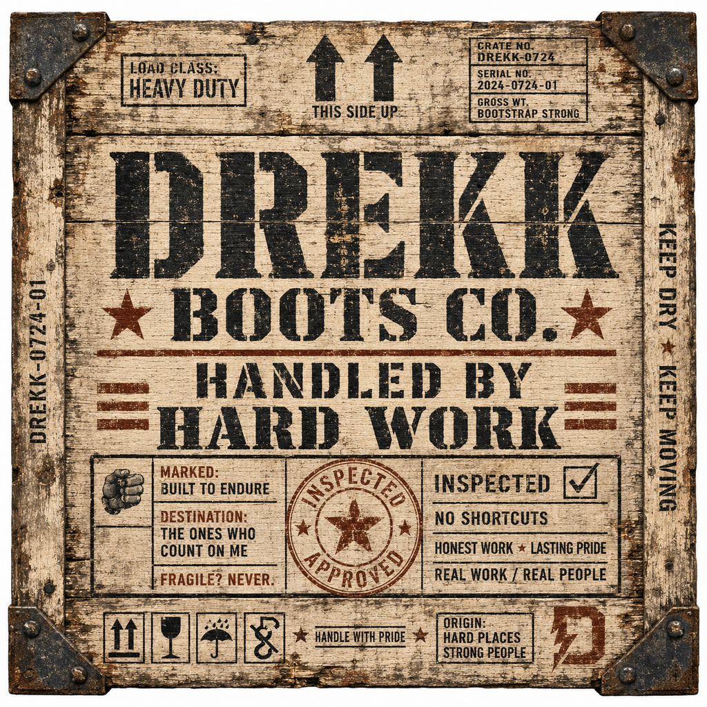 Handled by Hard Work Vintage Shipping Crate Graphic T-Shirt | DREKK™
