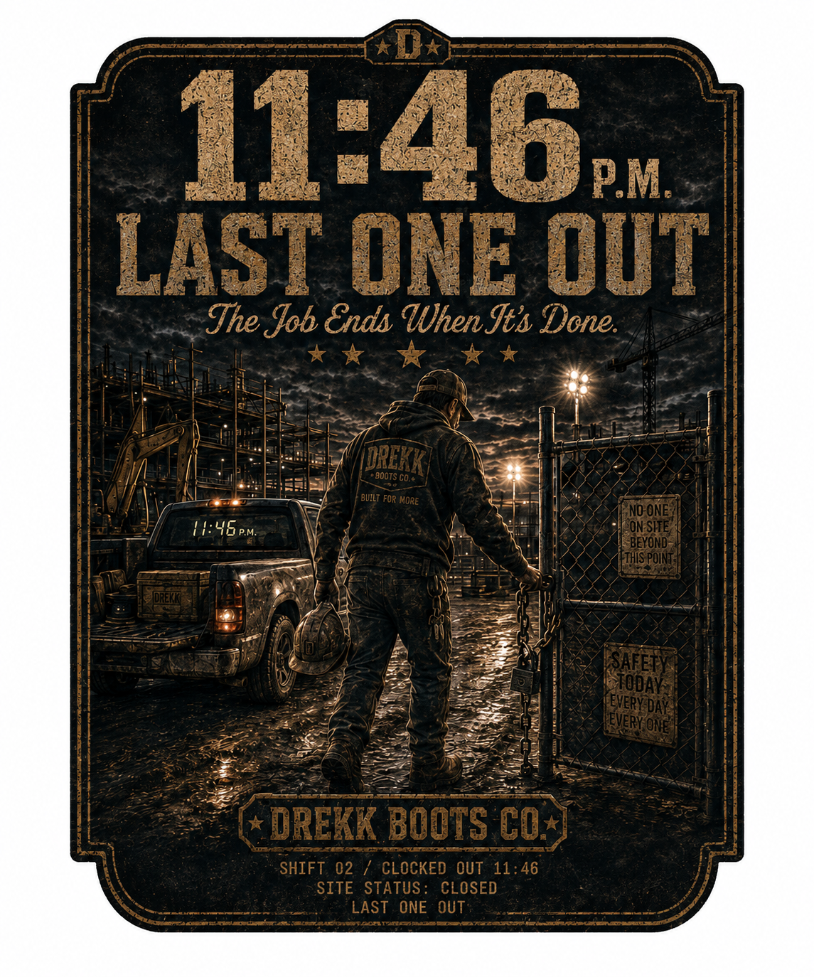 11:46 P.M. Last One Out Graphic T-Shirt | DREKK™