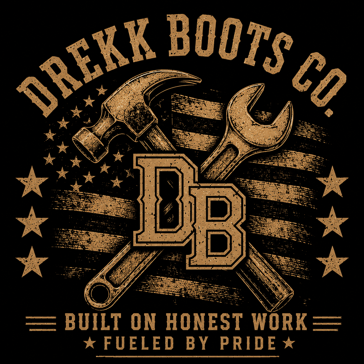 Women’s vintage graphic V-neck T-shirt by DREKK Boots Co. featuring a retro design and casual fit, displayed on a mannequin.