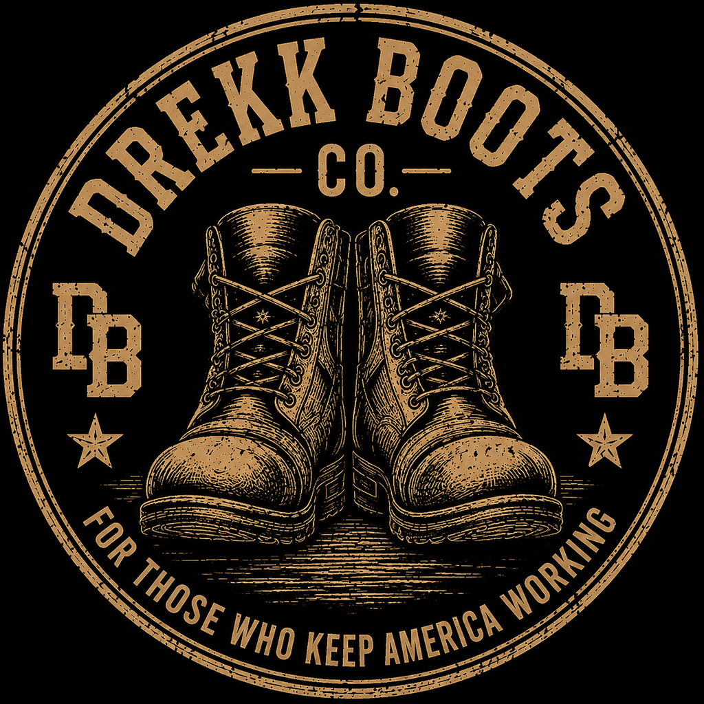 Men’s US Marine Corps Vintage Graphic Crew T-Shirt by DREKK Boots Co., black with military-inspired graphic design.