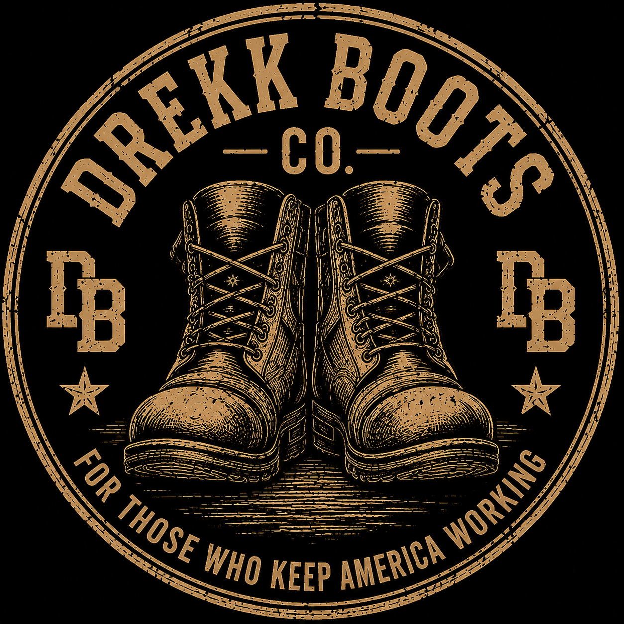 Women's black Vintage graphic V-neck T-shirt by DREKK Boots Co. Featuring a wildflower heritage design and honest work message.