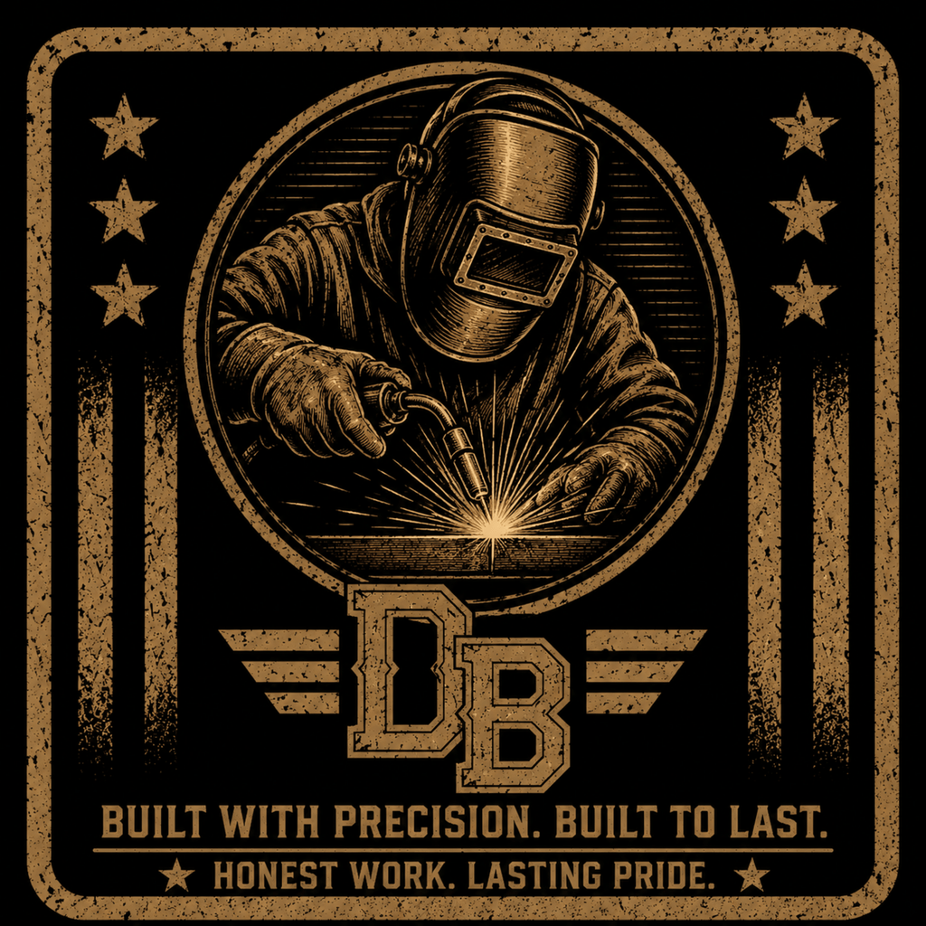 Men’s DREKK Boots Co. vintage graphic welder T-shirt in black triblend, crew neck, featuring a bold work-inspired design.